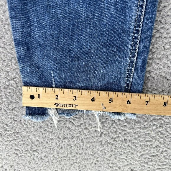 Silver Jeans Suki 28X31 Mid Straight Medium Wash Faded Denim Distressed - Picture 8 of 12